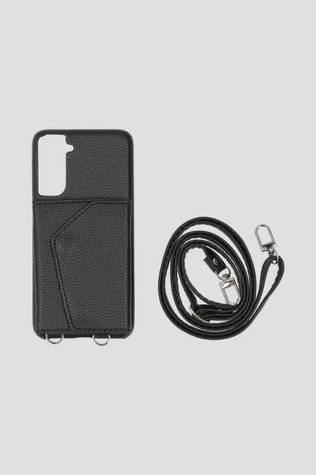 Funda Samsung S24 Con Billetera Y Cadena Negro