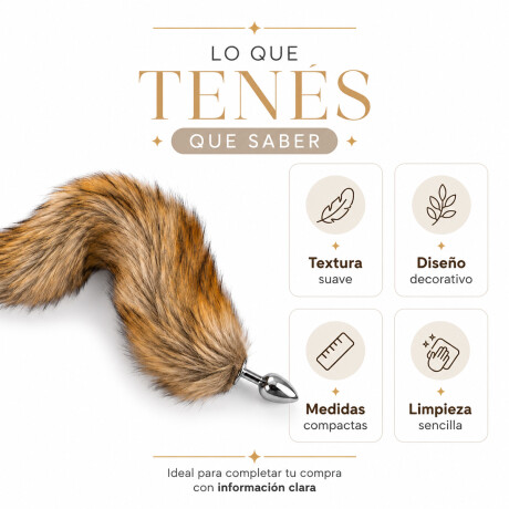 Plug Anal Con Cola De Zorro Tamaño Medium Plug Anal Con Cola De Zorro Tamaño Medium