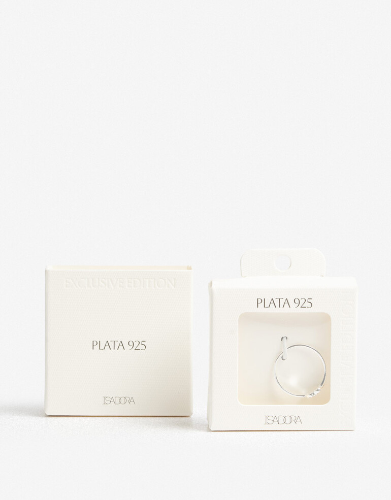 Anillos Chicos Strass Anillo Plata 925 Mariposa - Plateado