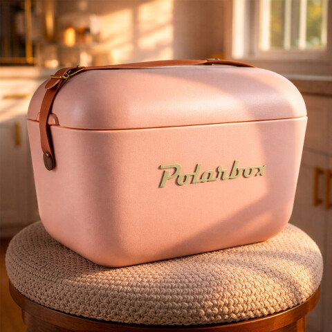 Conservadora Hielera Vintage 12L Litros Latas Hielo Polarbox Color Beige