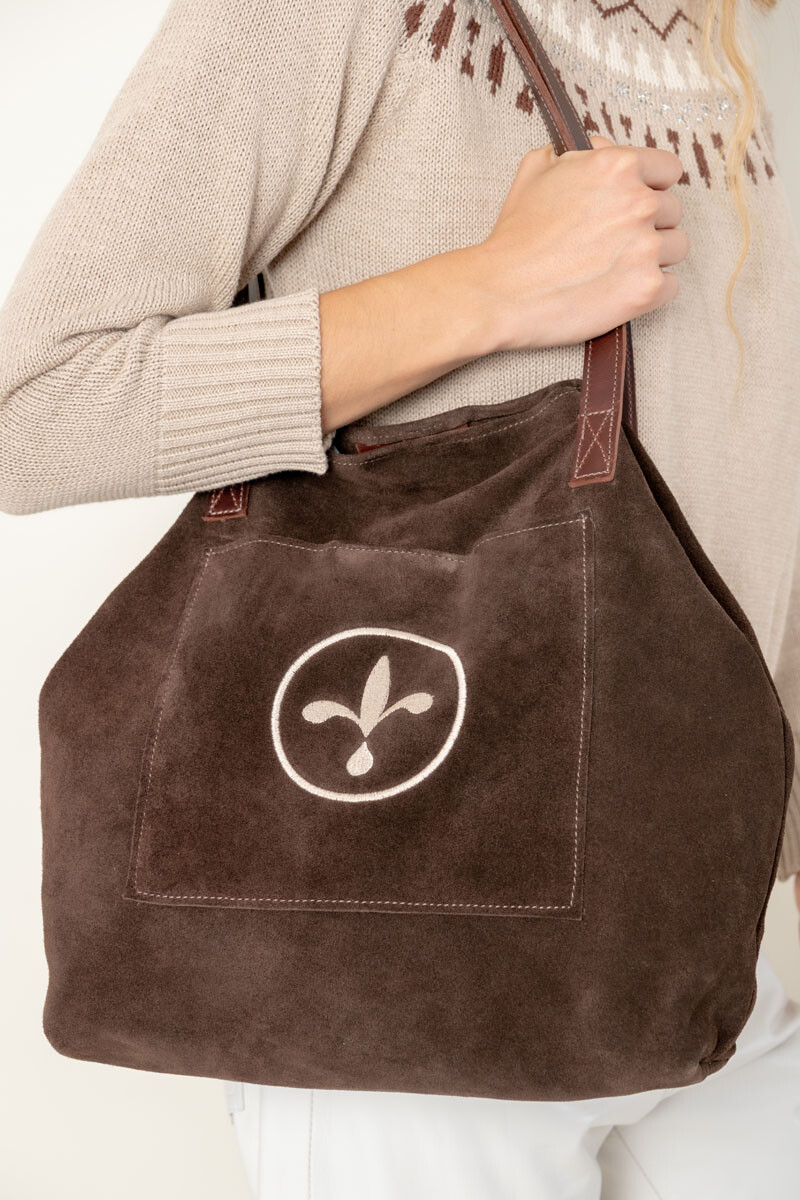 Bolso flor Chocolate