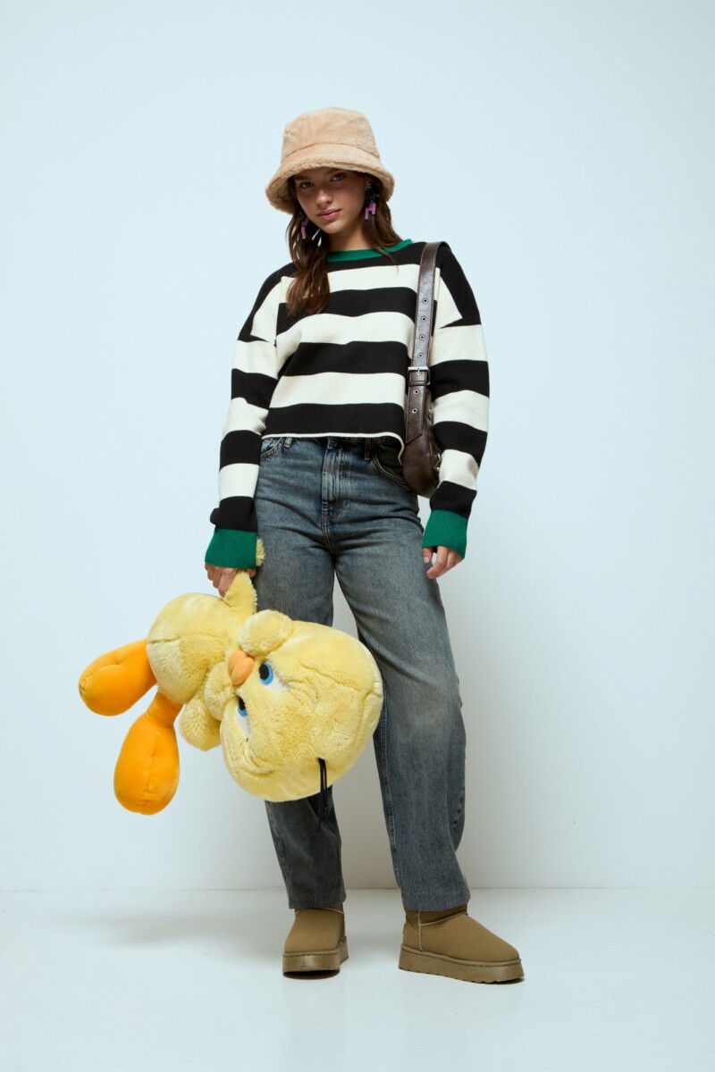 Sweater rayado verde