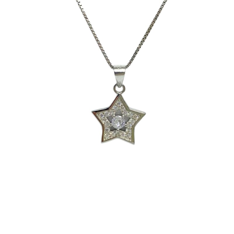DIJE PLATA ESTRELLA CON CIRCONIAS L6dslf-01621x3