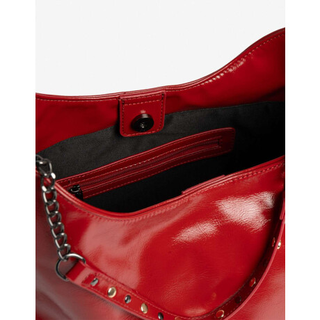 Shopper Efecto Satinado Rojo Medio