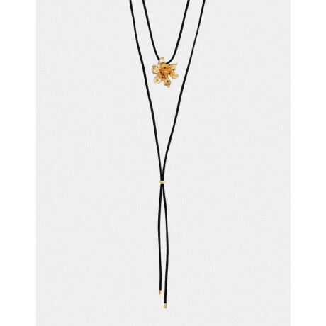 Collar Largo De Hilo Dorado
