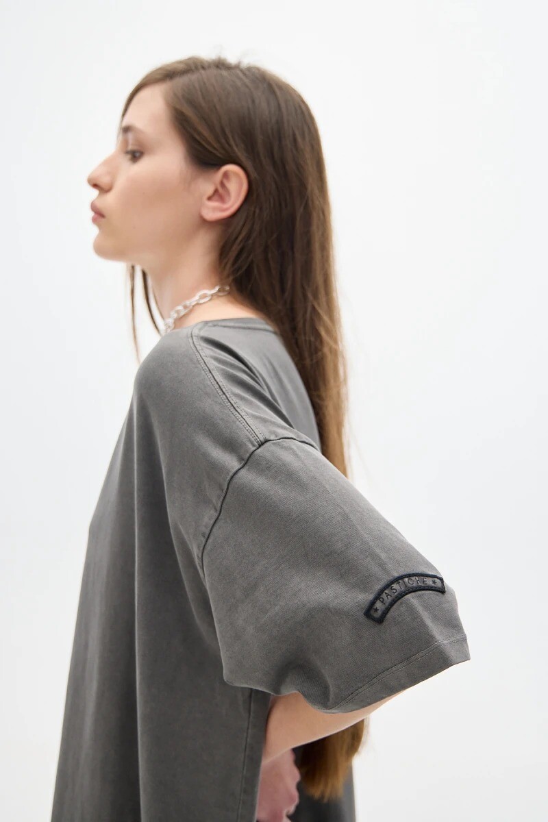 Vestido Pad Cotton Gris