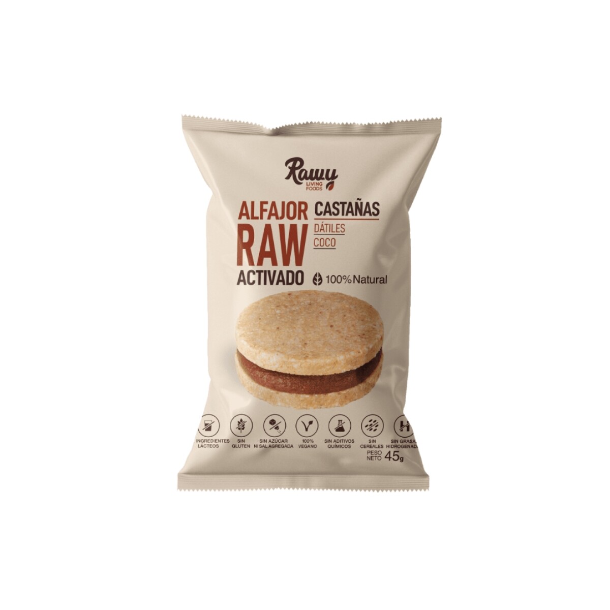 Alfajor Clasico Rawy 45g 
