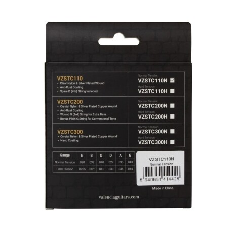 Encordado Clasica Valencia Vzstc110n Tension Normal Encordado Clasica Valencia Vzstc110n Tension Normal
