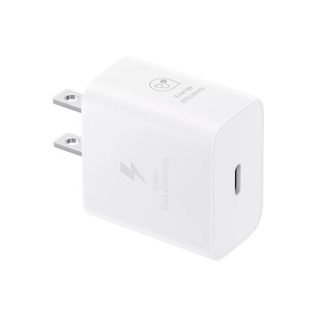 Cargador Original Samsung 25W USB-C Con Cable USB-C Blanco Cargador Original Samsung 25W USB-C Con Cable USB-C Blanco