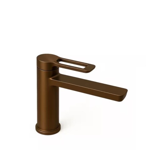 Grifería de lavatorio Monocomando de mesada Elar Bronce cepillado Grifería De Lavatorio Monocomando De Mesada Elar Bronce Cepillado