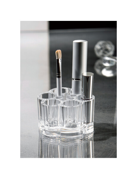 ORGANIZADOR COSMETICOS FLOR 9X6 CM ALTO ACRILICO ORGANIZADOR COSMETICOS FLOR 9X6 CM ALTO ACRILICO