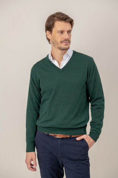 Sweater V Merino Verde