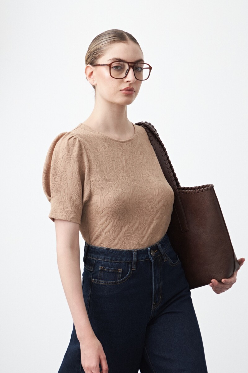 REMERA TOKUSHIMA - Beige Oscuro 