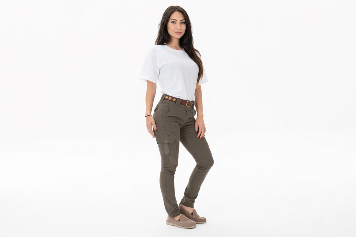 PANTALON URBANO MUJER FLEX Verde