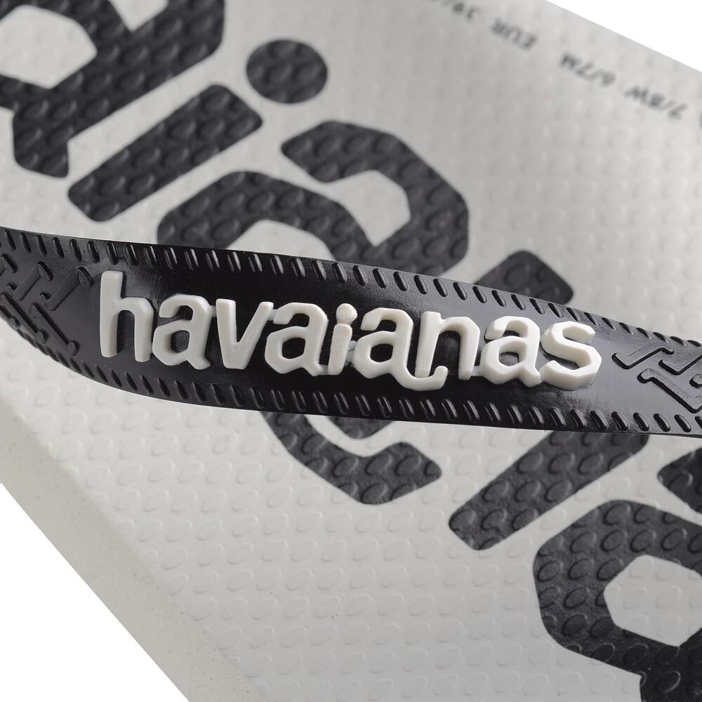 Sandalias Havaianas Top Logomania 2 Hombre Blanco/Negro/Blanco