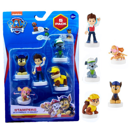 Paw Patrol Jueguete Sellos Set x5 Con Figuras Modo 3