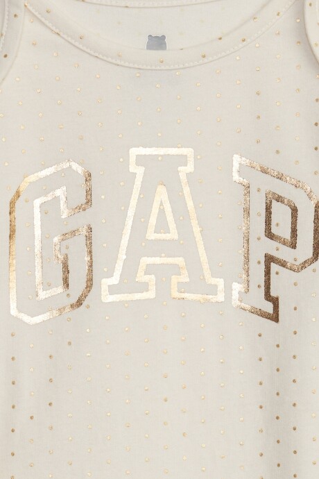 Body Logo Gap Manga Larga Bebé Ivory Frost