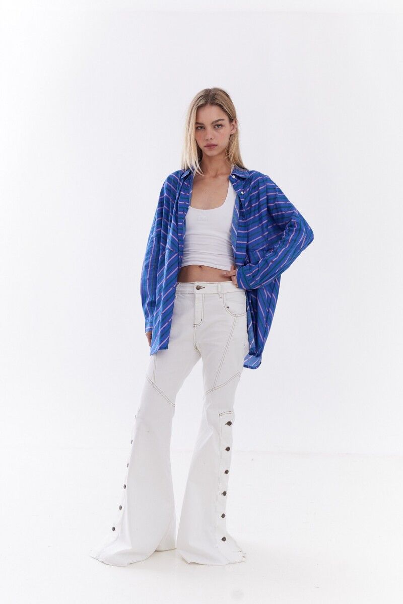 Blusa Homie - Azul Rayado 