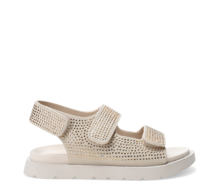 Sandalia MURRAY con strass Nude