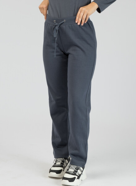 Pantalon algodón frisa Azul