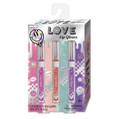 Kit de Belleza para Niñas de 3 Brillos Labiales Perfumados Cool Vibes