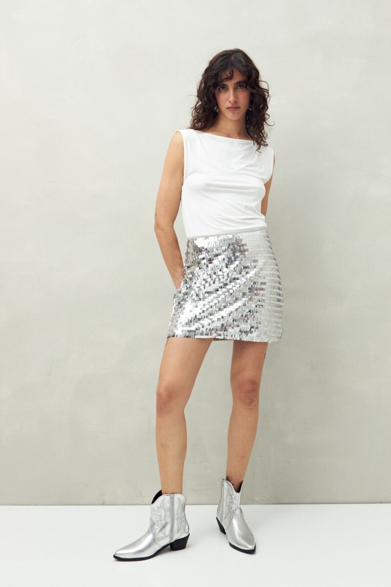 FALDA MANON Plateado