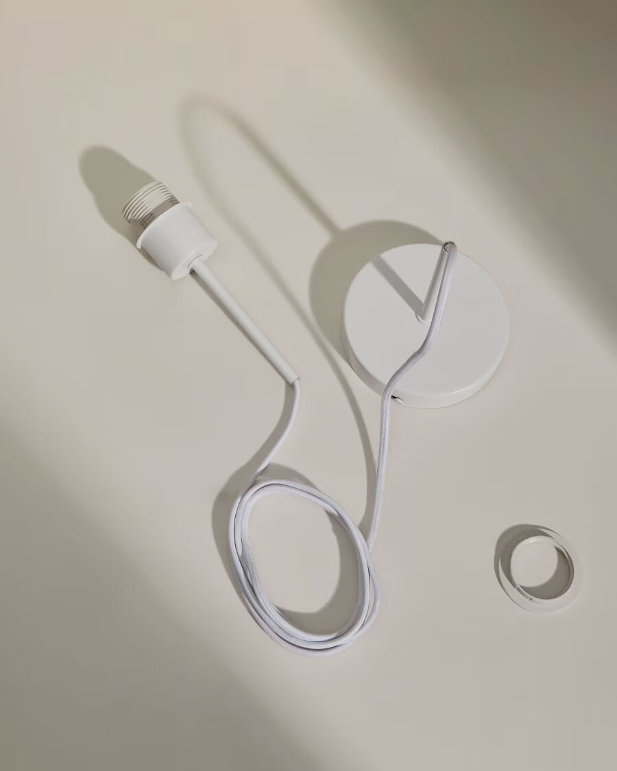 Montura para lámpara de techo Fulvia de metal con acabado blanco