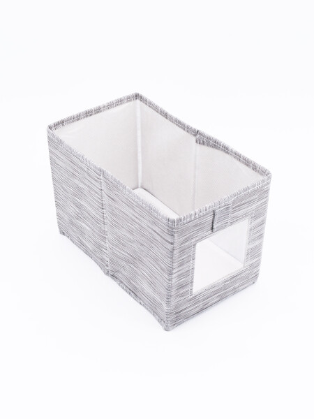 CAJA ORGANIZADORA VISOR GRIS