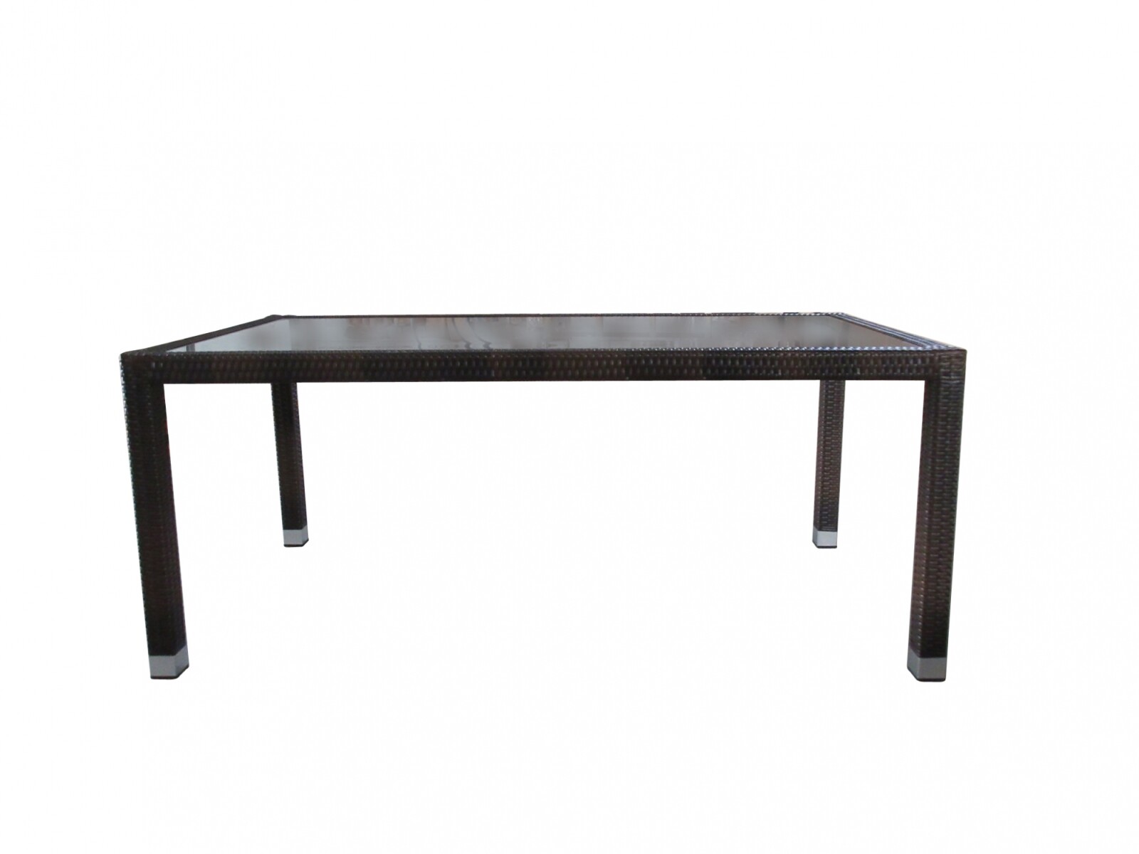 Mesa Jardín Aluminio Simil Rattán C/cristal Templado!!! 