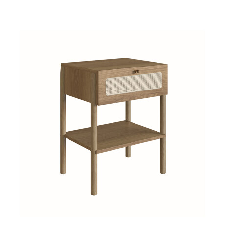 Mesa de Luz Oslo - 1 Cajon Natural con tejido