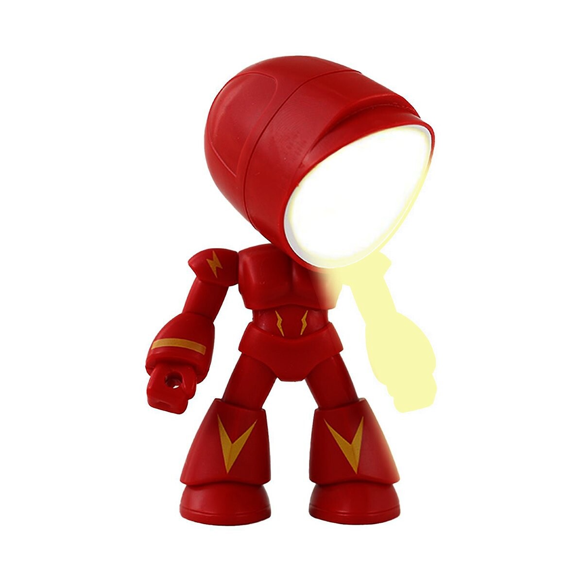 Lampara Portatil Inalambrica Led Escritorio Heroe Veladora - Color Variante Rojo 