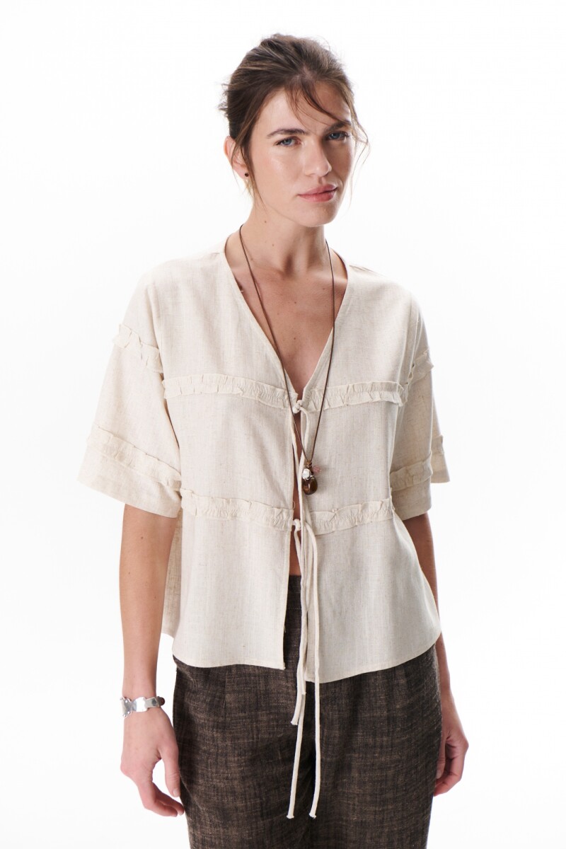 CHAQUETA ATAR BEIGE