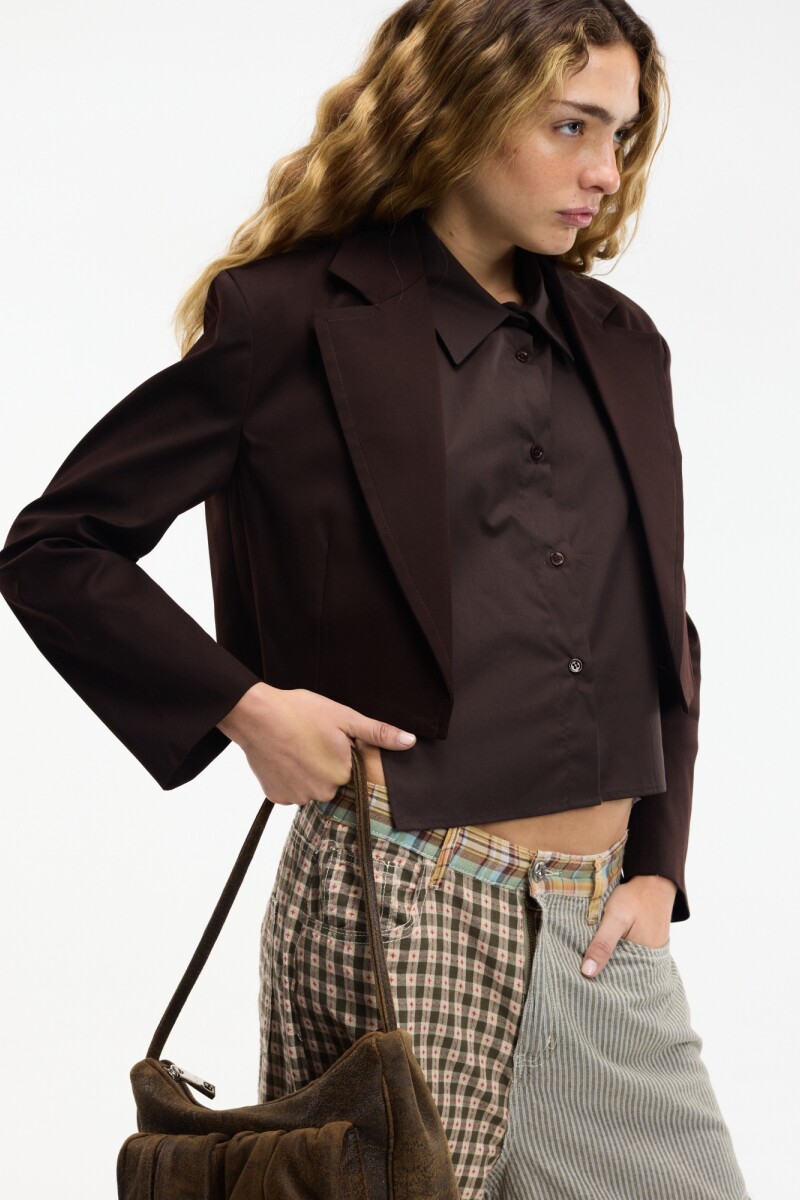 CHAQUETA CON CAMISA Marron