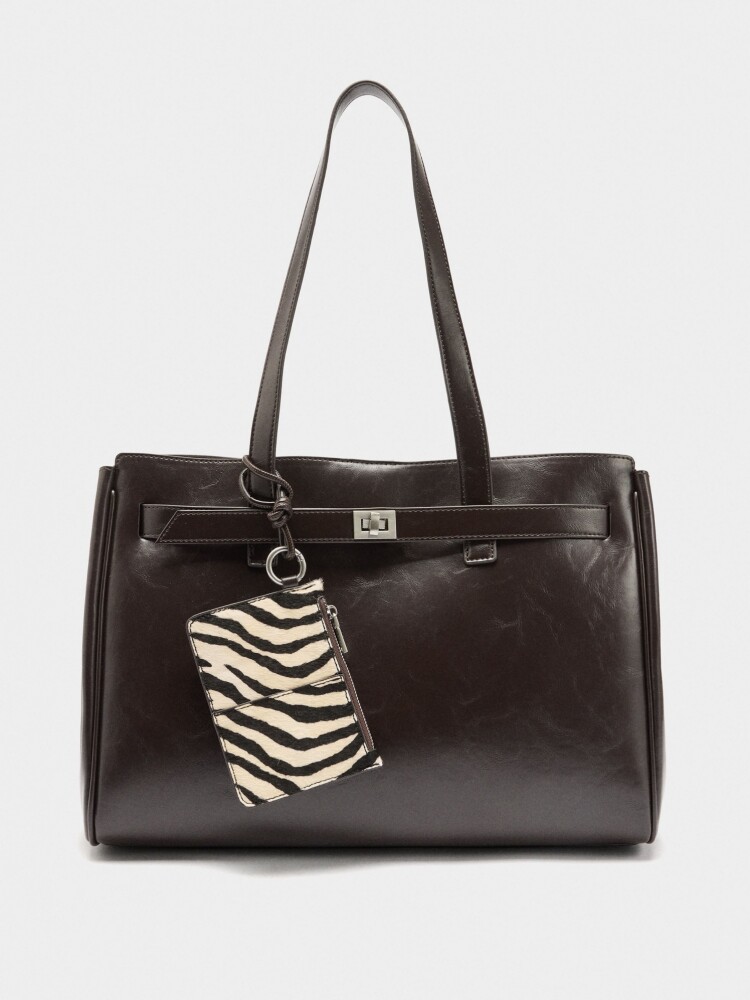 Bolso Para Portátil 13" Colgado De Piel marron