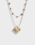 Collares Cortos Capsula Especial Collar Corto Corazón Relicario - Dorado