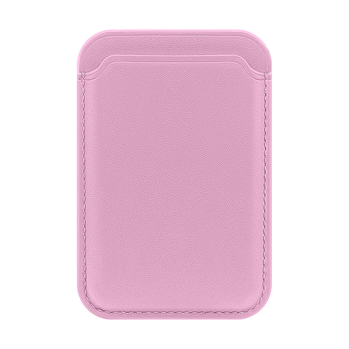 Tarjetero para Celular Tipo Billetera de Cuero Magnético MagSafe - Pink sand 