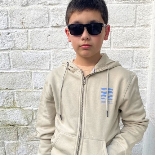 Campera con estampa N+ Beige