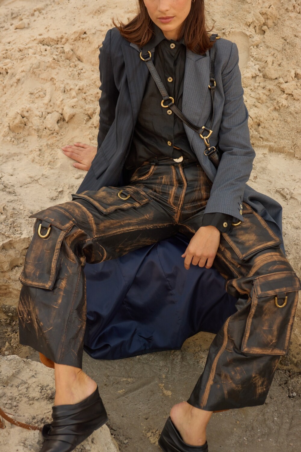 Pocket Pants Negro Vintage