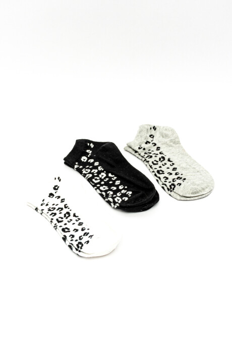 Medias Ankle Sima, Pack X 3 Color Unico