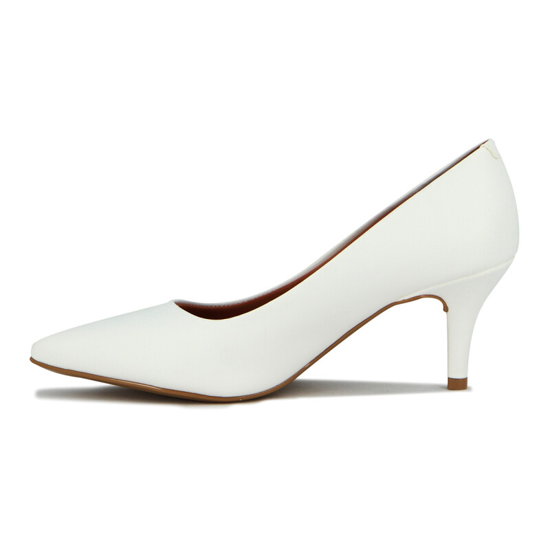 Vizzano Zapato Clasico Dama Punta Finataco Medio Lxv Blanco