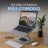 Soporte Regulable Giratorio Notebook Aluminio 360° Base 26x21cm Color Gris