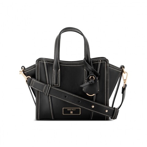 Satchel Handbag Fleura Small Black