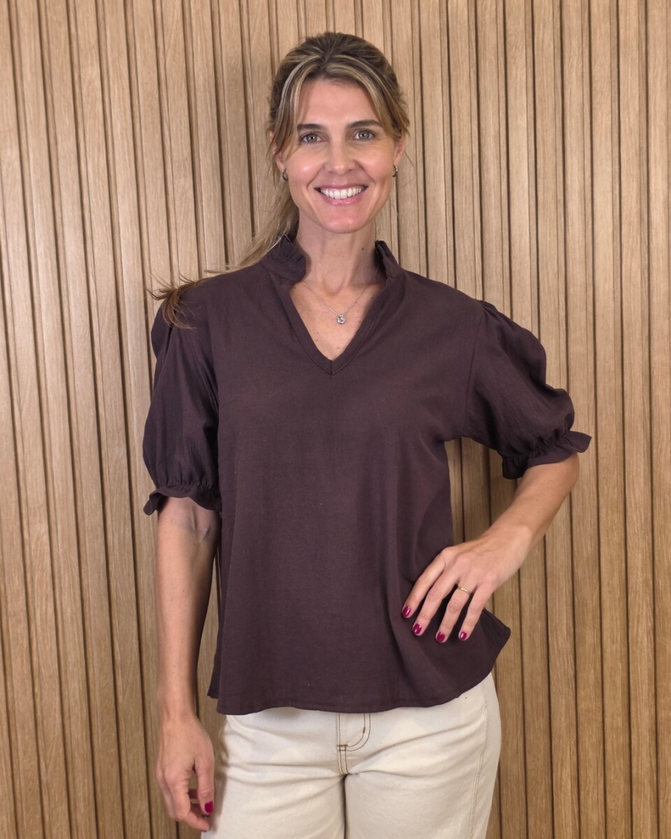 Blusa Danesa - Chocolate 