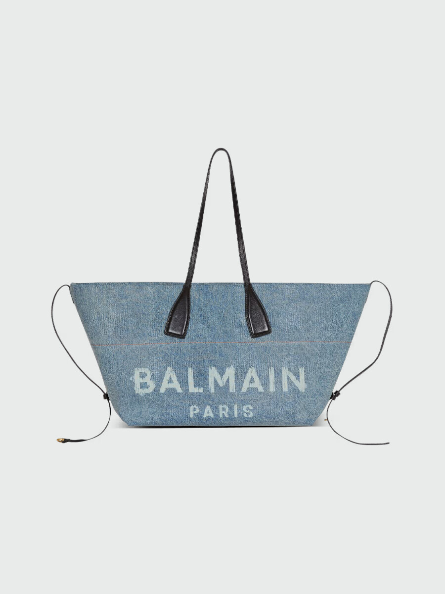 BALMAIN - TOTE BAG TRACK DENIM 