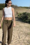 Pantalón babucha Verde musgo