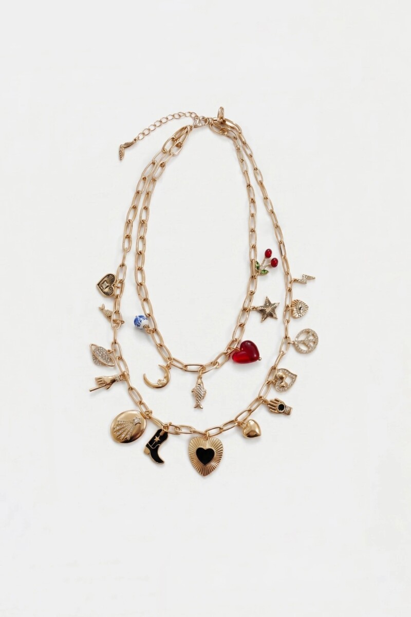 COLLAR AMULET PEPPER Dorado