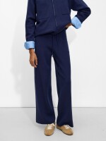 Pantalón De Punto azul-marino