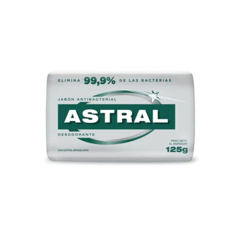 Jabón En Barra Astral 125g Plata