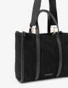 City Cartera City Efecto Texturada - Negro