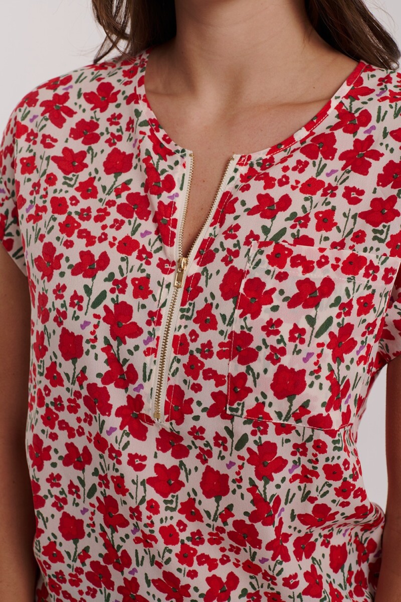 BLUSA STELLA ESTAMPADO BEIGE